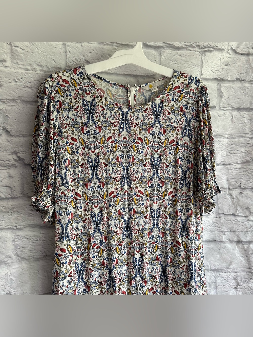 PREOWNED BODEN SHORT SLEEVE MAXI DRESS FLORAL DRESS WOMENS SIZE 10 REGULAR - Picture 2 of 8
